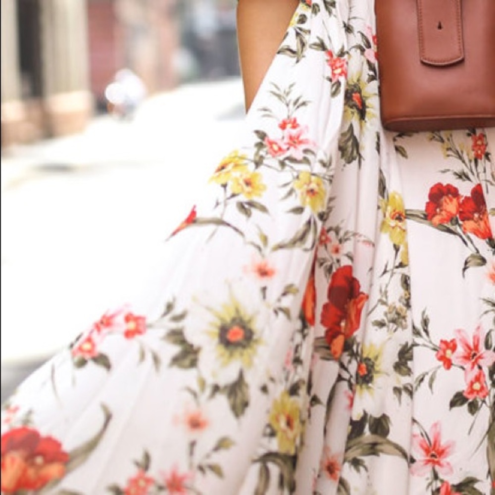 Yumi Kim floral wrap mini dress in Woodstock print